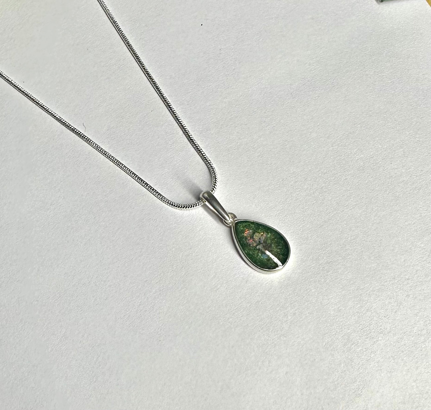 Sterling Silver Pear Necklace