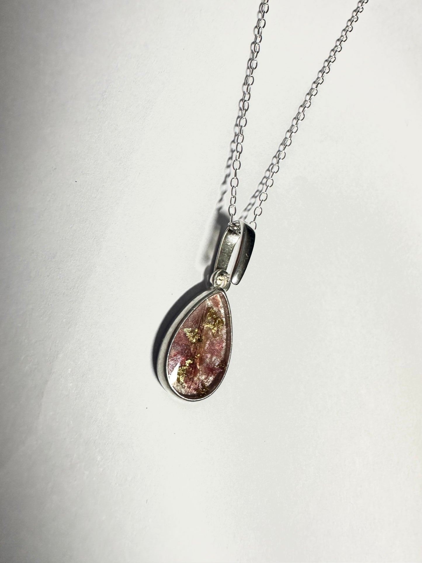 Sterling Silver Pear Necklace